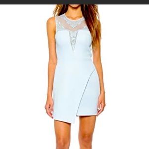 Bcbg maxazaria blue haze Kinsley dress 4 lace S